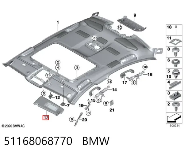  51168068770 BMW