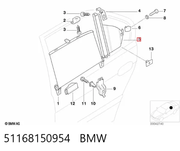  51168150954 BMW