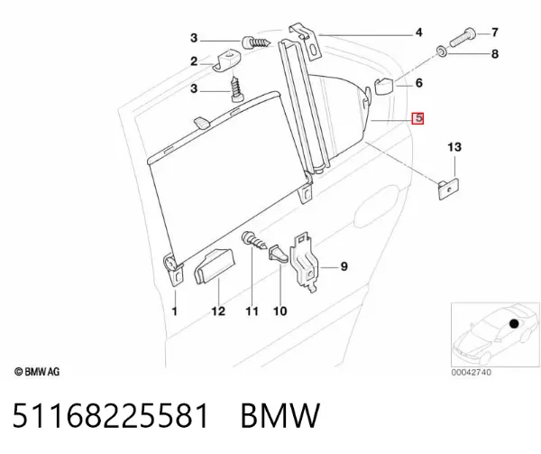  51168225581 BMW