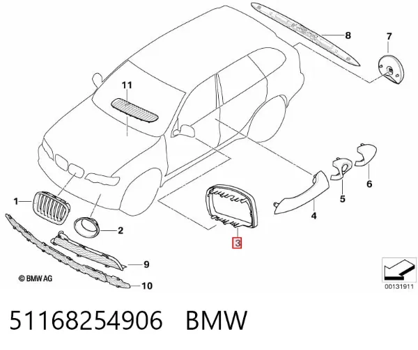 51168254906 BMW