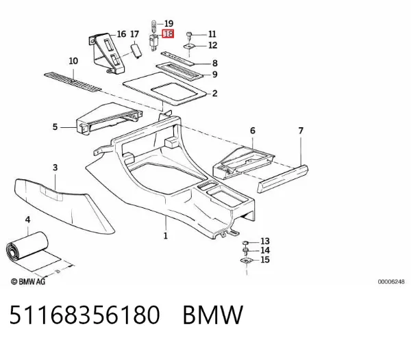 Вказівник повороту правий 51168356180 BMW