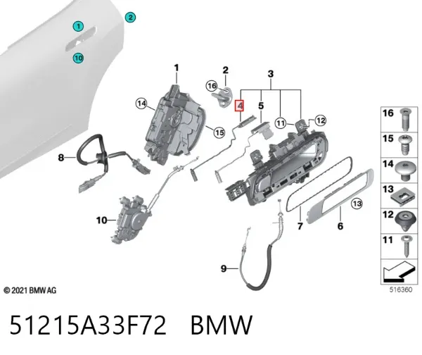  51215A33F72 BMW