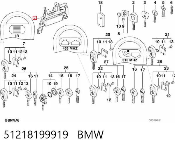  51218199919 BMW