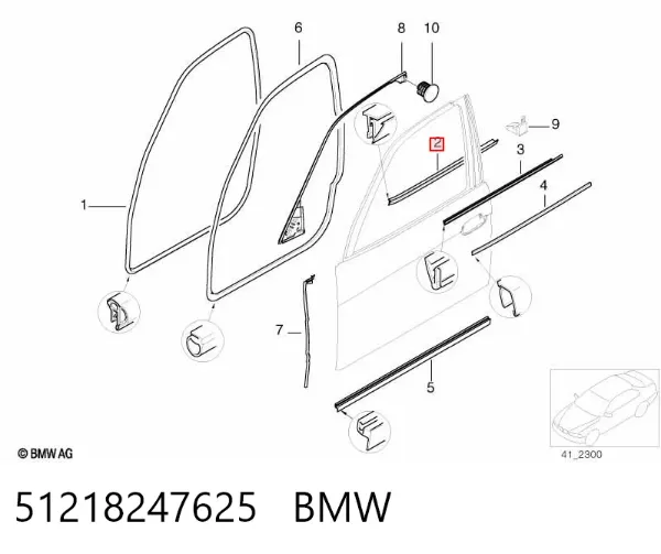  51218247625 BMW