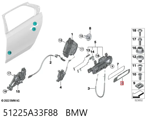  51225A33F88 BMW