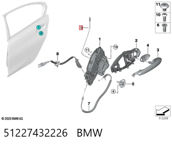  51227432226 BMW
