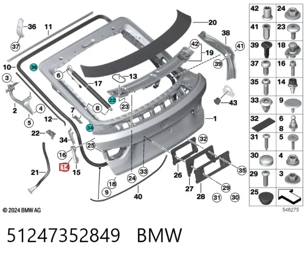  51247352849 BMW