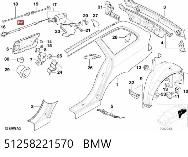  51258221570 BMW