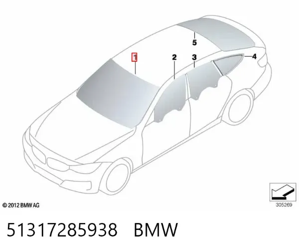 Лобове скло 2469AGSCMV4P Glaspo