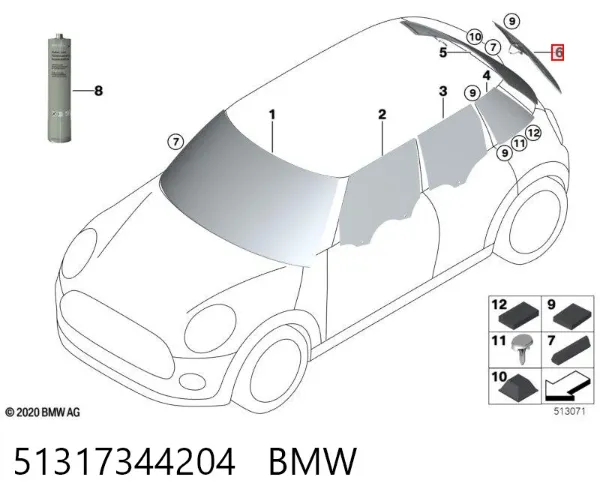  51317344204 BMW