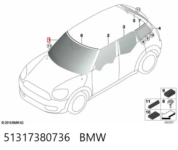 Лобове скло ST505046 Pilkington