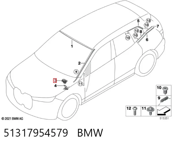  51317954579 BMW