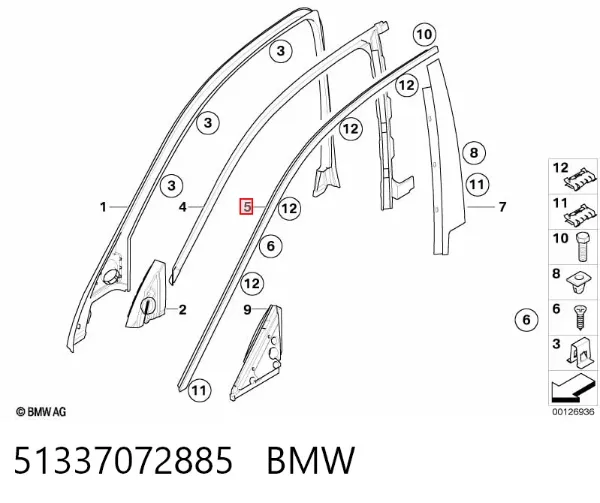  51337072885 BMW