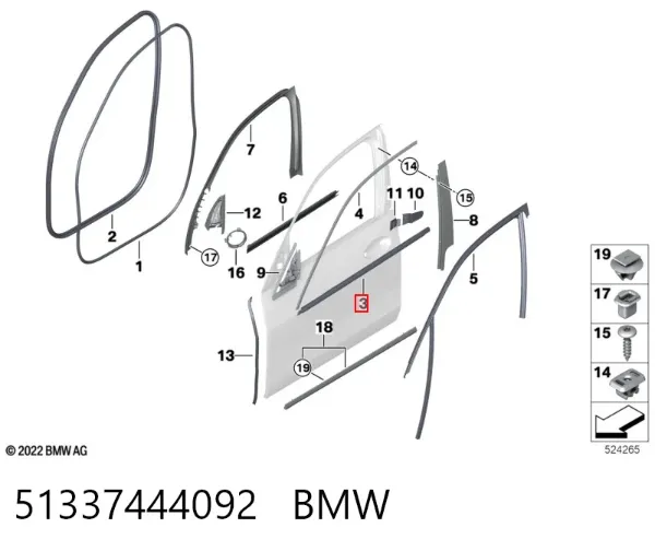  51337444092 BMW