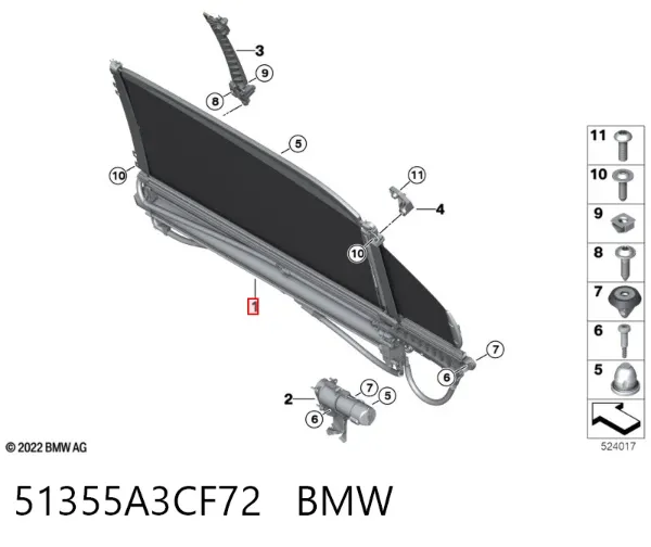  51355A3CF72 BMW