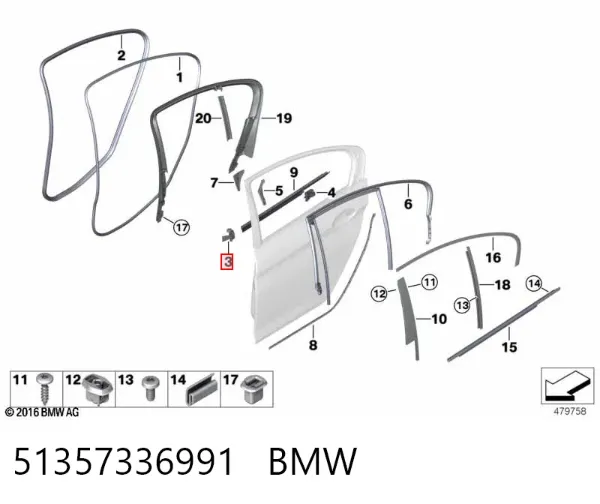  51357336991 BMW