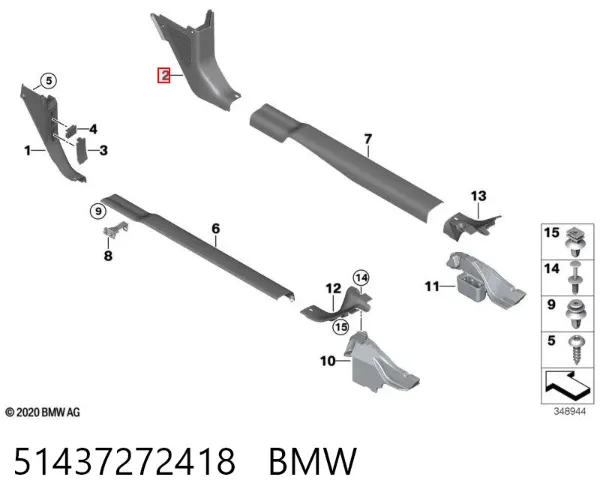  51437272418 BMW