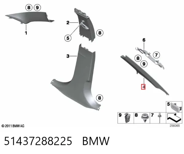  51437288225 BMW