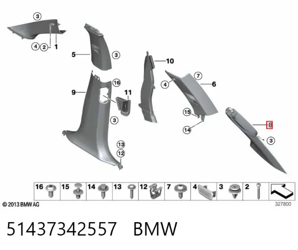  51437342557 BMW