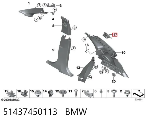  51437450113 BMW
