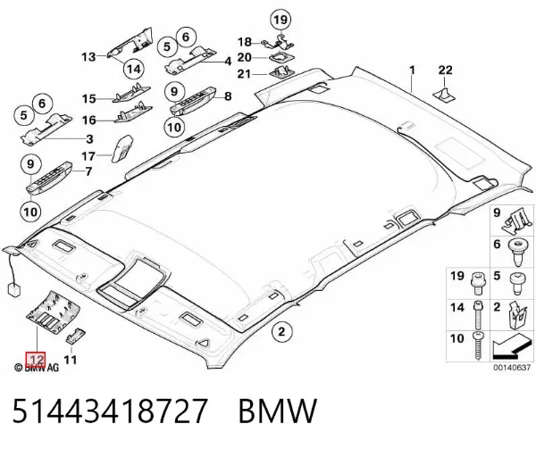  51443418727 BMW