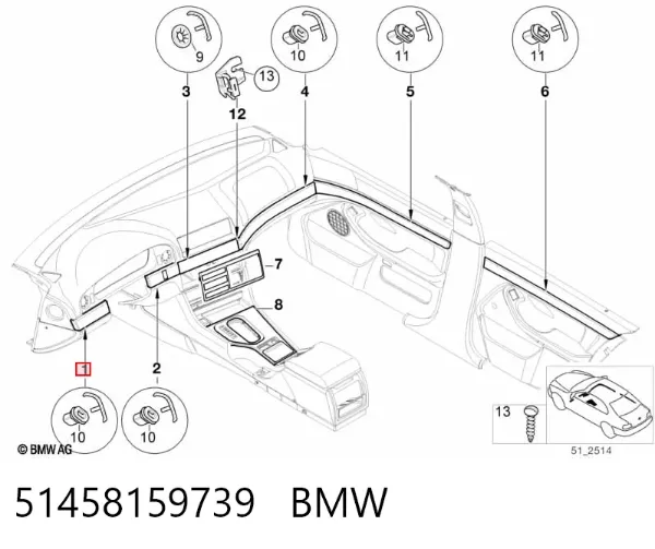 51458159739 BMW