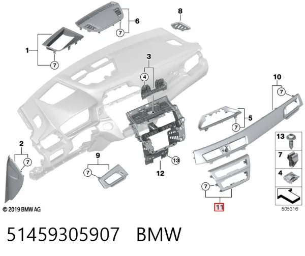  51459305907 BMW