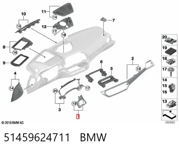  51459624711 BMW