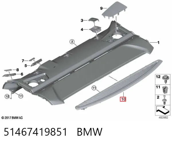  51467419851 BMW