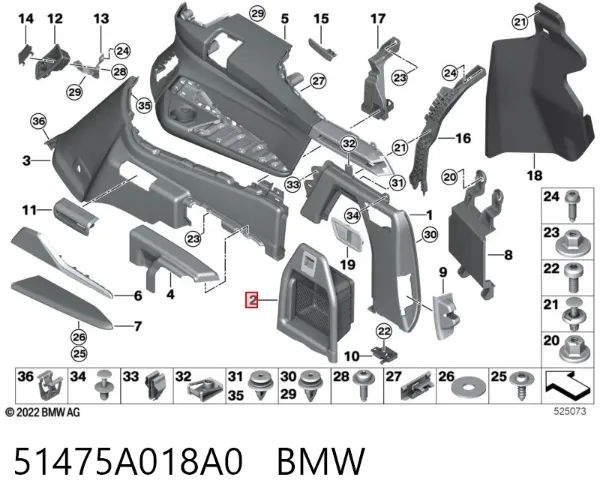  51475A018A0 BMW