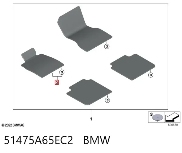  51475A65EC2 BMW