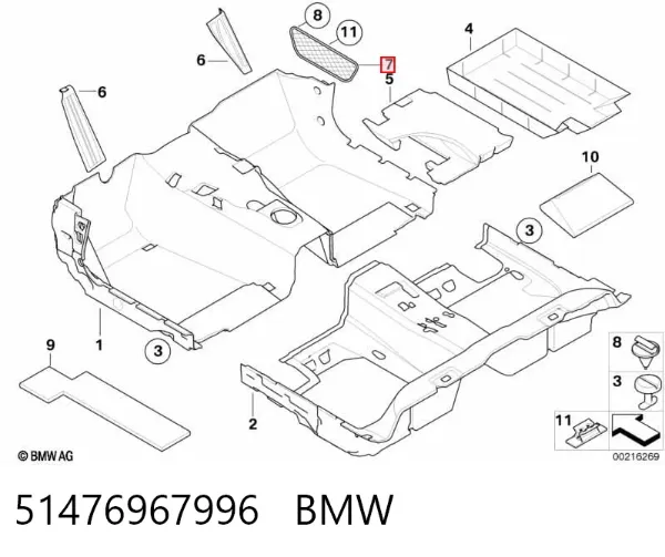  51476967996 BMW