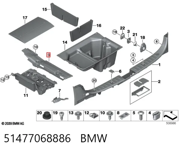  51477068886 BMW