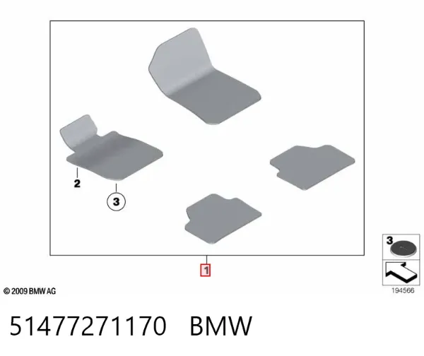Коврики BMW X3 F25