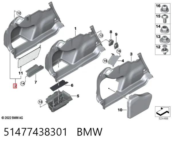  51477438301 BMW