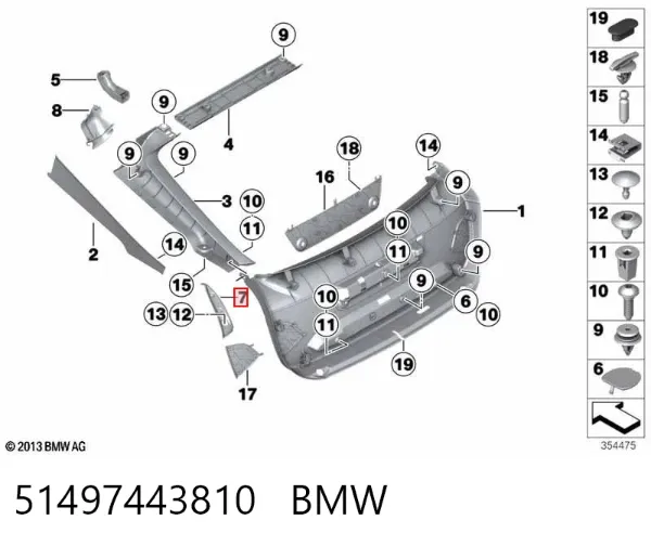  51497443810 BMW