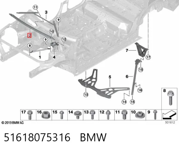  51618075316 BMW