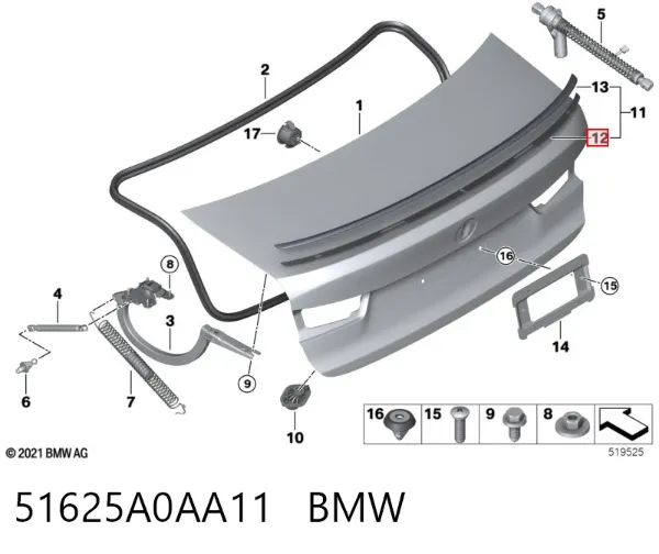  51625A0AA11 BMW