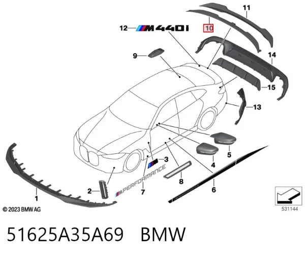  51625A35A69 BMW