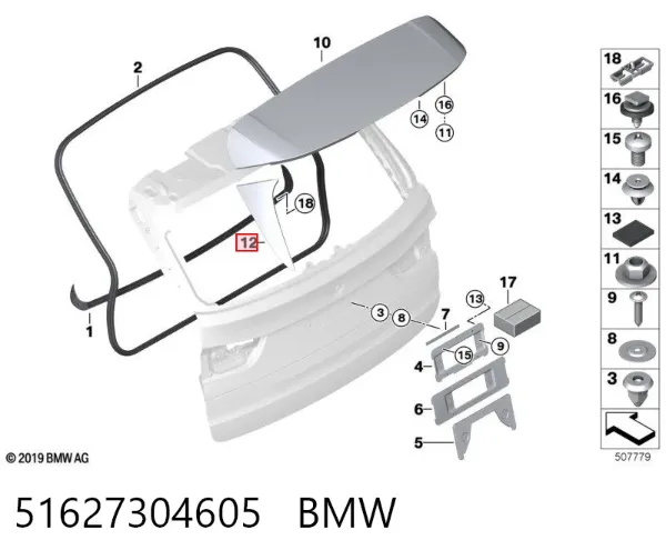  51627304605 BMW