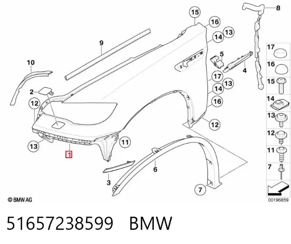  51657238599 BMW