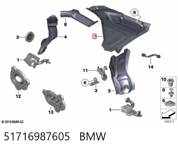  51716987605 BMW