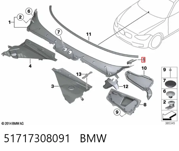  51717308091 BMW