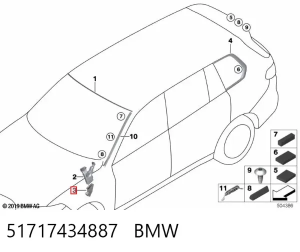  51717434887 BMW