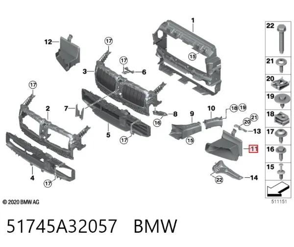  51745A32057 BMW
