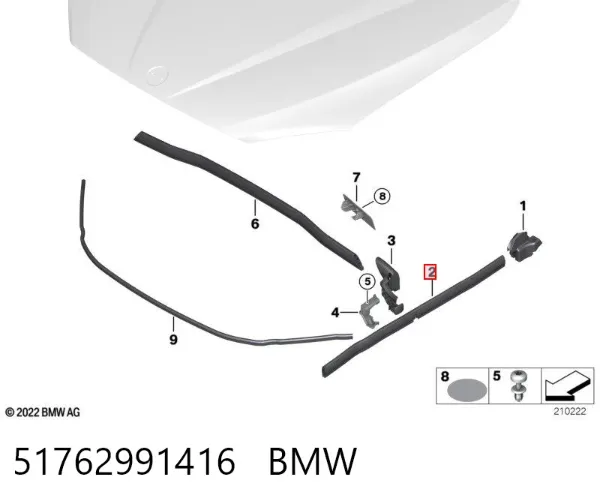  51762991416 BMW