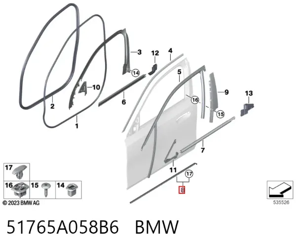  51765A058B6 BMW