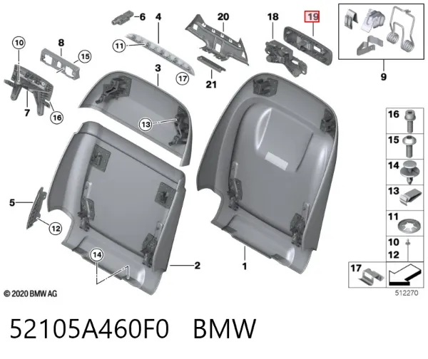  52105A460F0 BMW