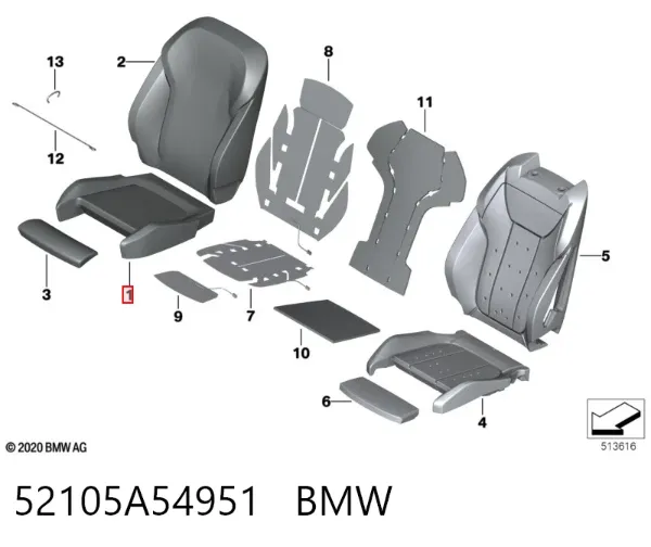  52105A54951 BMW
