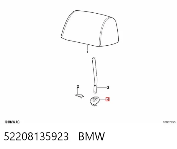 Молдинг заднього скла 52208135923 BMW